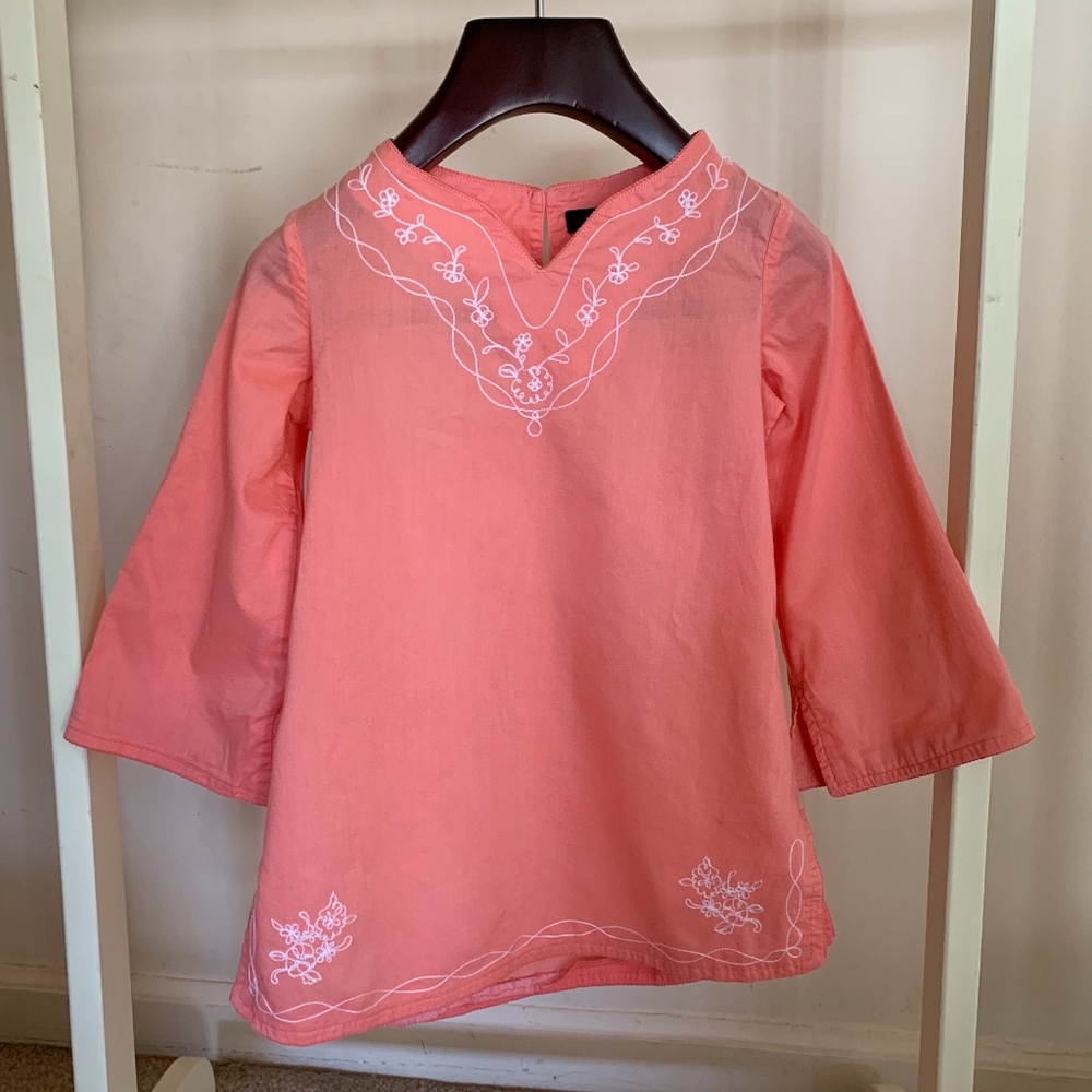 Land's End Kids S/4 Coral tunic swim cover up